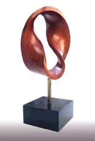 Escultura en madera de tejo. Obra del autor.