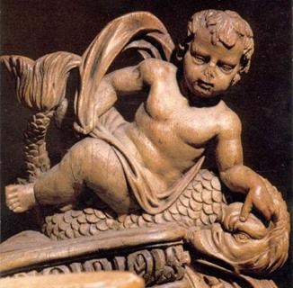 Fragmento de sillería. Iglesia de Le Moutier de Ahun, Francia.