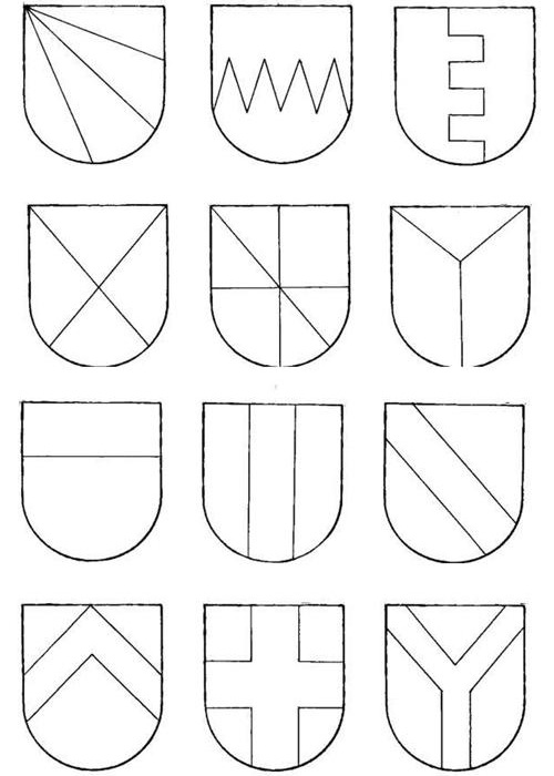 Piezas heráldicas.